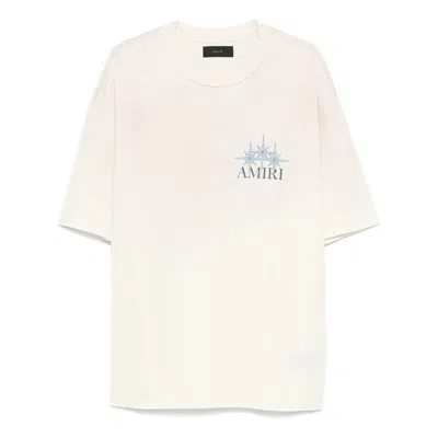 Amiri Starburst T-shirt In Beige