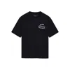 Amiri Black Crewneck T-shirt With Logo Lettering On The Front And Maxi Logo Print On The Rear In Cotton Ma In Black