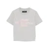 Amiri Hollywood Café T-shirt In Grey