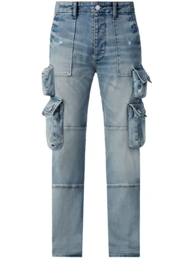 Amiri Tactical Cargo Jeans In Blue