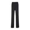 Amiri Tailored Black Trousers With Premium Polyester-wool Blend In Black
