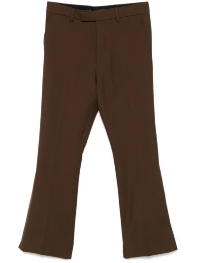 Amiri Tailored Flared Trousers In Brown