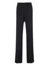 Amiri Tailored Black Trousers With Premium Polyester-wool Blend In Black