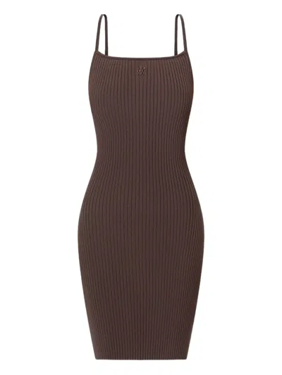 Amiri Tank Mini Dress In Brown
