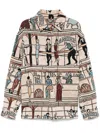 Amiri Tapestry Overshirt In Neutrals