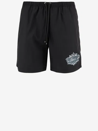 Amiri Technical Fabric Swimsuit In Black