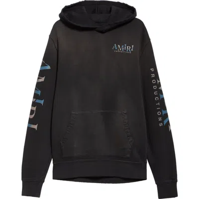 Amiri Theatre Masks Cotton Jersey Hoodie In Black