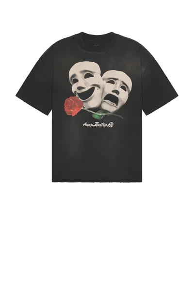 Amiri Theatre Masks Oversized T-shirt In Black