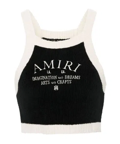 Amiri Thick Shoulder Strap Vest In Black
