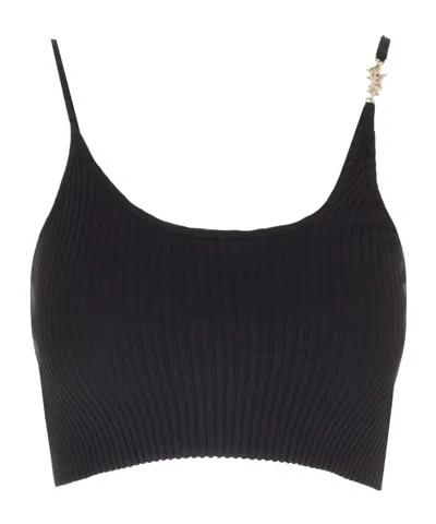 Amiri Thin Shoulder Strap Rib Sling In Black