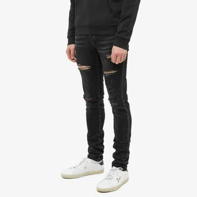 Amiri Aged Black Tie Dye Bandana Thrasher Jeans
