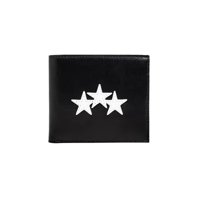 Pre-owned Amiri Three Star Leather Bifold Wallet 'black' | Men's Size Onesize