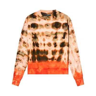 Pre-owned Amiri Tie Dye Crew Sweatshirt 'orange' | Men's Size Xxl