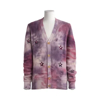 Pre-owned Amiri Tie Dye Stars Cardigan 'multicolor' | Multi-color | Men's Size L
