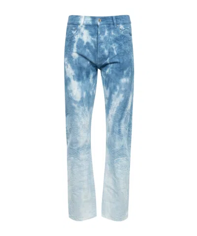 Amiri Tie-dyed Pattern Jeans In Blue