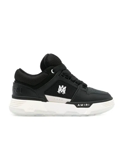 Amiri Low Top Sneakers Contrast Sole Design In Black