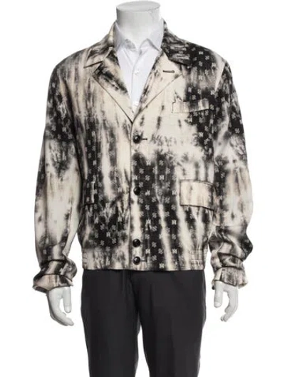 Pre-owned Amiri Tie-dye Print Jacket In Neutrals
