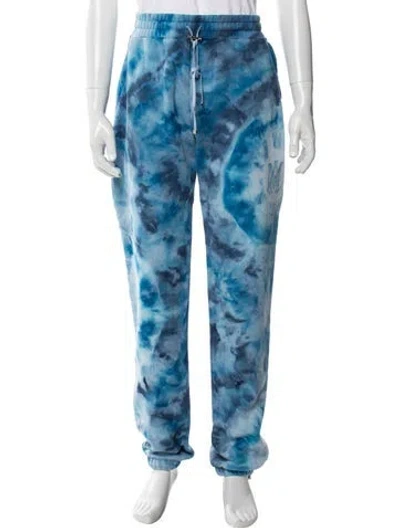 Pre-owned Amiri Tie-dye Print Lounge Bottoms In Blue