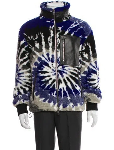 Pre-owned Amiri Tie-dye Print Puffer Coat W/ Tags In Blue