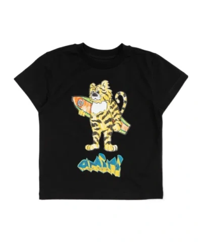 Amiri Tiger-print Logo-print T-shirt In Black