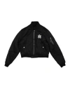 Amiri Toddler Boy Jacket Black Size 6 Polyester, Ovine Leather In Black