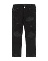 Amiri Toddler Boy Jeans Black Size 6 Cotton, Elastomultiester, Elastane, Ovine Leather In Black