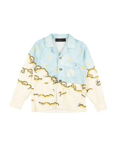 Amiri Babies'  Toddler Boy Shirt Sky Blue Size 6 Cotton