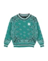 Amiri Babies'  Toddler Boy Sweater Deep Teal Size 6 Cotton In Green