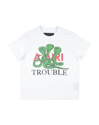 Amiri Babies'  Toddler Boy T-shirt White Size 6 Cotton