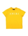 Amiri Babies'  Toddler Boy T-shirt Yellow Size 6 Cotton