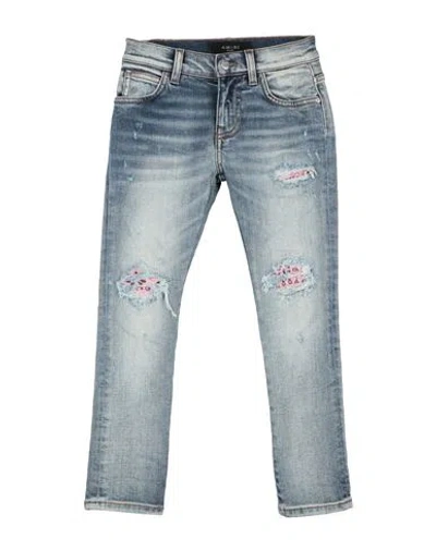 Amiri Babies'  Toddler Girl Jeans Blue Size 6 Cotton, Elastomultiester, Elastane