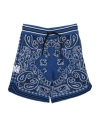 Amiri Babies'  Toddler Girl Shorts & Bermuda Shorts Blue Size 4 Cotton