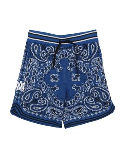 Amiri Toddler Girl Shorts & Bermuda Shorts Blue Size 4 Cotton In Blue