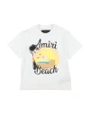 Amiri Toddler Girl T-shirt White Size 4 Cotton In White