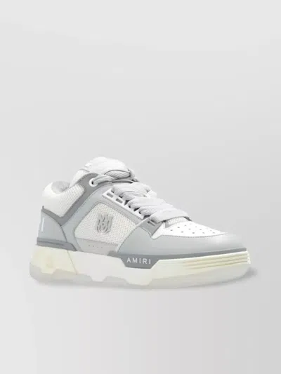 Amiri Toe Perforated Rubber Sole Sneakers In Gray