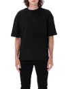 Amiri Tonal Logo Oversized Cotton T-shirt In Black