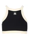 Amiri Cropped Tank Top Embroidered Logo