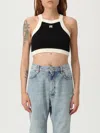 Amiri Cropped Tank Top Embroidered Logo