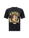 Amiri Mens Black Lion-print Relaxed-fit Cotton-jersey T-shirt In Black