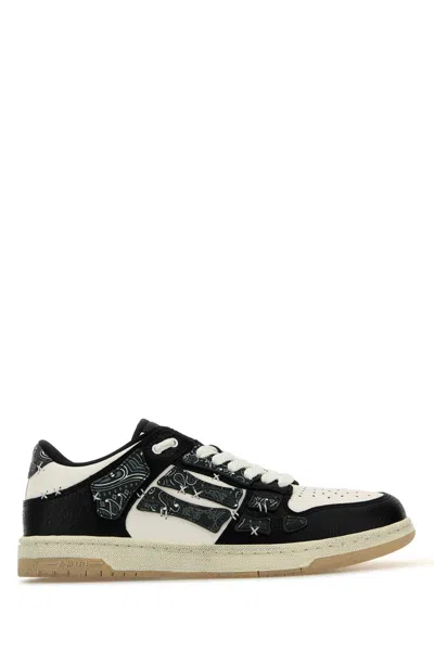 Amiri Tow Tone Leather Bandana Skel Sneakers