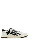 Amiri Skel Top Low Black And White Sneakers With Logo Patch On Thetongue And Contrasting Details On The Si In White