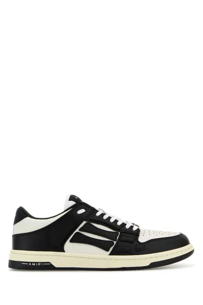 Amiri Tow-tone Leather Skel Sneakers