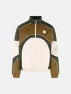 Amiri Track Polyester Cotton Jacket High Collar In Multi