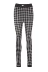 Amiri Elasticized Waistband Leggings All-over Print In Black