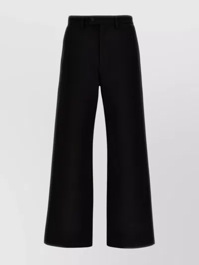 Amiri Wide-leg Cotton Chinos In Black