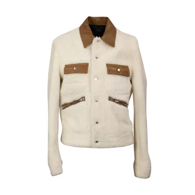 Amiri Trucker Jacket In White