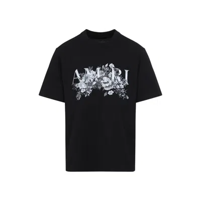 Amiri Garden Print Cotton T-shirt In Black