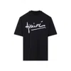 Amiri Scripted Crew Neck Short Sleeve T-shirt In Black
