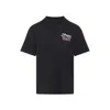 Amiri Mens Neon Lights Graphic-print Cotton T-shirt Black Xl In Blue