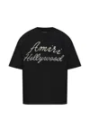 Amiri Oversized Fit Hollywood Script Tee In Black